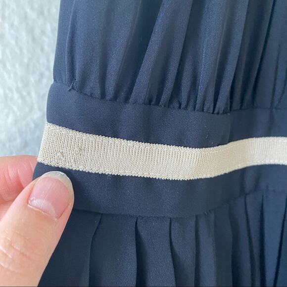 L'AGENCE Silk Black Pleated Halter Dress Size 4 - Picture 11 of 11